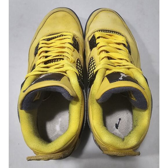 Jordan Air Jordan 4 Retro Lightning Yellow Black Men\'s Sneaker Low Top 8.5